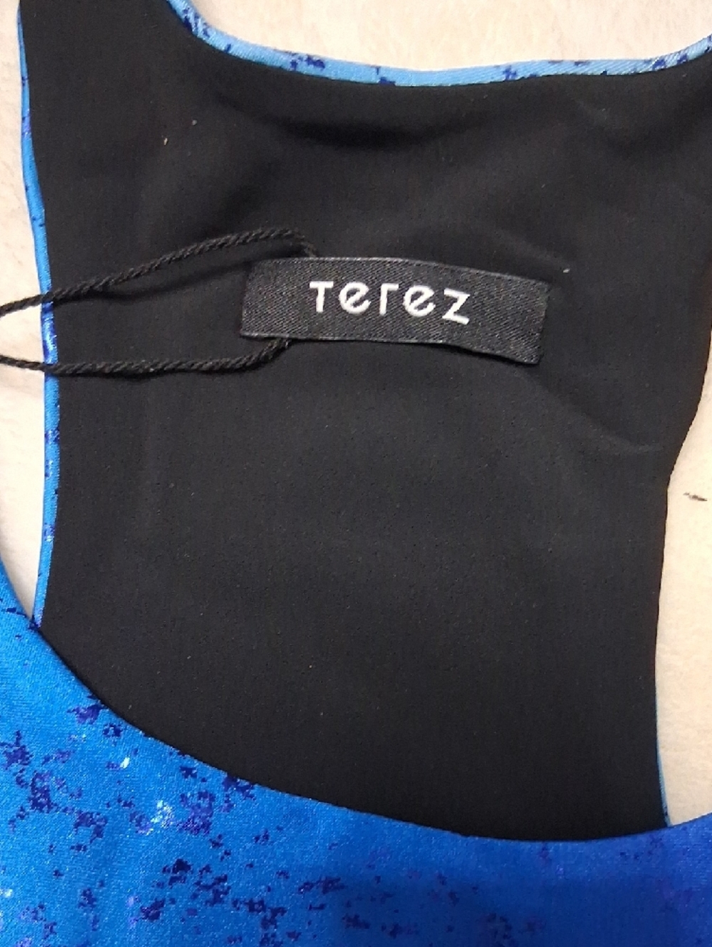 Terez Blue Metallic Two-Piece Active Set - Picture 2 of 5